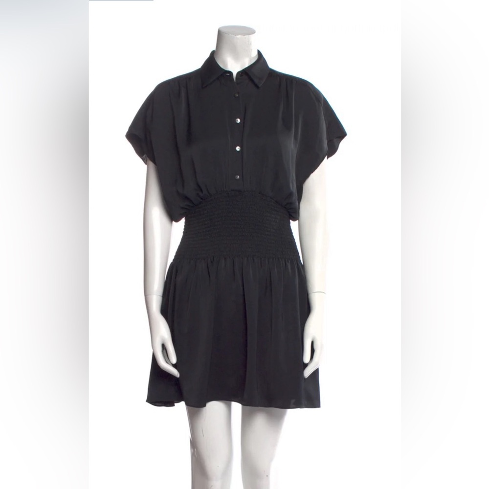 Ramy Brook Black Mini Shirt Dress